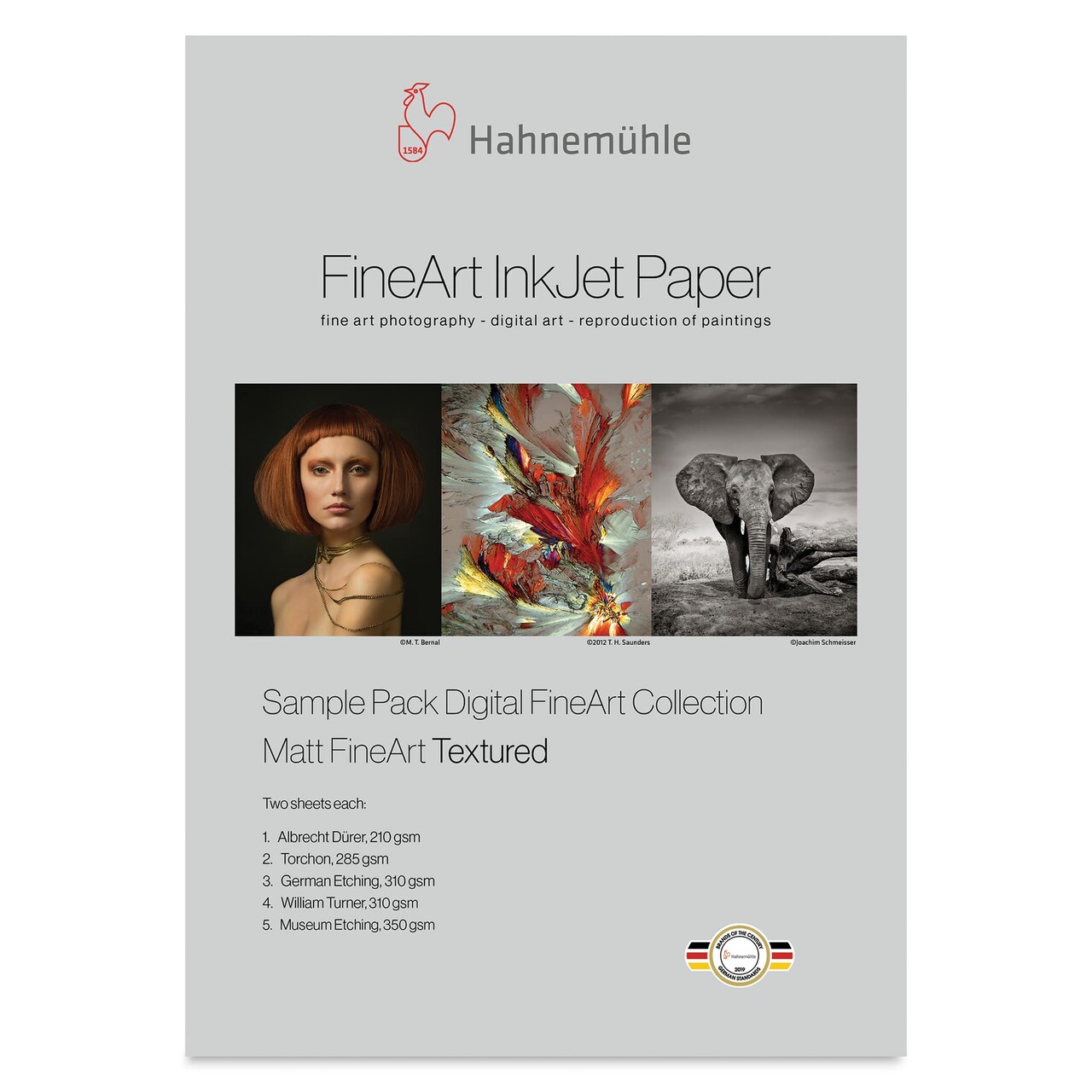 Hahnemühle Matte FineArt Textured Inkjet Paper Sample Pack - 8-1/2" x 11", Pkg of 10